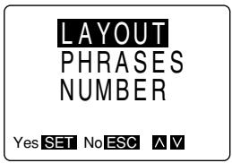 CASIO KL-7000 - To print a preset phrases - 1