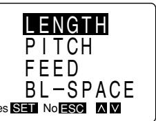 CASIO KL-7000 - To select a preset tape length - 1