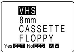 CASIO KL-7000 - To select a preset tape length - 2