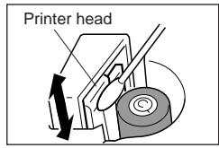 CASIO KL-7200E - To clean the printer head and roller - 1