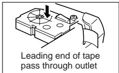 CASIO KL-7200E - Loading a Magnetic Tape Cartridge - 2
