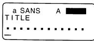 CASIO KL-8100 - To use a preset layout to create a label and print it - 5