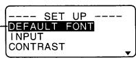 CASIO KL-8100 - Label Printer Menus - 1