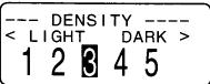 CASIO KL-8100 - To adjust the print density - 1