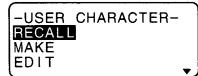 CASIO KL-8100 - To create a user character using an existing character - 1