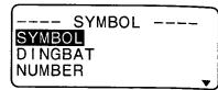 CASIO KL-8100 - To use the SYMBOL menu - 1