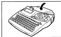 CASIO KL-8100 - Removing the Tape Cartridge - 1