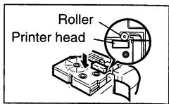 CASIO KL-8100 - To load a tape cartridge - 7