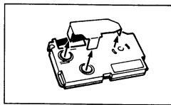 CASIO KL-8100 - To load a tape cartridge - 2