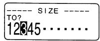 CASIO KL-8100 - To change character size using direct specification - 4