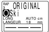 CASIO KL-8200 - Pour rappeler de la mémoire une disposition originale sans texte - 1