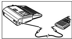 CASIO KL-8200 - Pour raccarder la calculatrice graphique scientifique à l'imprimante d'étiquettes - 1