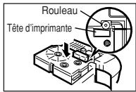 CASIO KL-8200 - Pour installer une cartouche de bande - 7