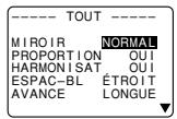 CASIO KL-8200 - Pour afficher le menu TOUT - 1