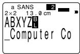 CASIO KL-8200 - Pour creer un bloc - 1