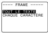 CASIO KL-8200 - Pour spécifique un cadre autour de la zone d'impression - 1
