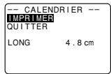 CASIO KL-8200 - Pour imprimer un calendrier - 3