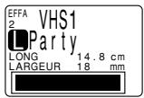CASIO KL-8200 - Pour effacer de la mémoire une étiquette à disposition prépréglée - 1