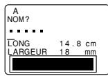 CASIO KL-8200 - Pour mémoriser une étiquette créée à l'aide d'une disposition préréglée - 1