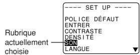 CASIO KL-8200 - Menu de l'imprimante d'étiquettes - 1
