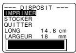 CASIO KL-8200 - Pour utiliser une disposition prépréglée afin de creer une étiquette et l'imprimer - 7