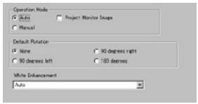 CASIO PJ CAMERA SOFTWARE 1.1 - Onglet [Document Camera] BD - 1