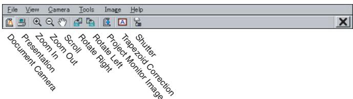 CASIO PJ CAMERA SOFTWARE 1.1 - Boutons de la barre d'outils standard - 2