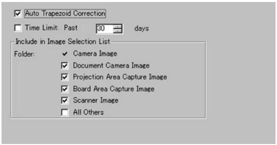 CASIO PJ CAMERA SOFTWARE 1.1 - Onglet [Image] - 1