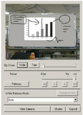 CASIO PJ CAMERA SOFTWARE 1.1 - Tout en observant l'écran de laamera PJ, cadrez l'image en utilisant les boutons de zoom de laamera. - 1