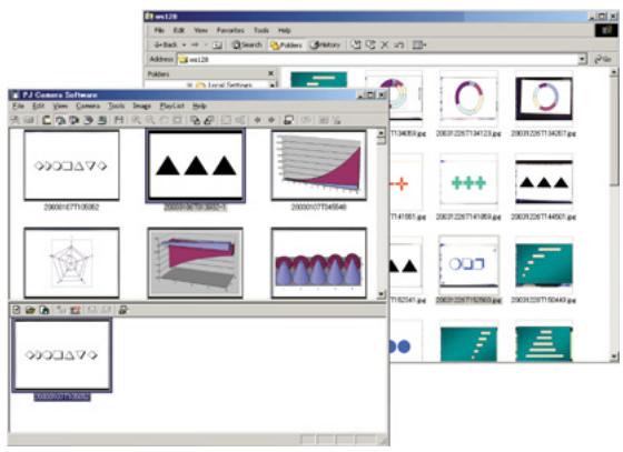 CASIO PJ CAMERA SOFTWARE 1.1 - Ajouter un fichier de la fenêtre de Windows Explorer à une liste de lecture par un copier-coller - 1