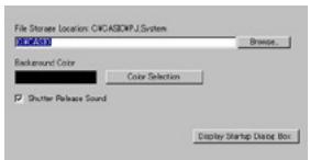 CASIO PJ CAMERA SOFTWARE 1.1 - Onglet [Common] BD - 1
