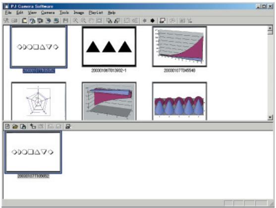 CASIO PJ CAMERA SOFTWARE 1.1 - Dans le menu [ Playlist ], sélectionnez [ Add To Playlist ]. - 1