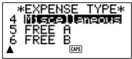 CASIO SF-4980ER - To input Expense Mode data - 3