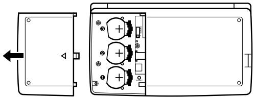 CASIO SF-4980ER - To replace the batteries - 1