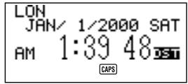 CASIO SF-4980ER - To switch the Home Time between standard and daylight saving time - 1