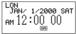 CASIO SF-4980ER - To set the Home Time zone - 1