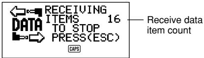 CASIO SF-4980ER - To set up the SF Unit to receive data - 2