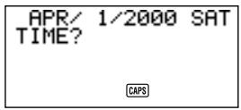 CASIO SF-4980ER - About Schedule Keeper data and initial displays... - 1