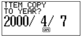 CASIO SF-4985ER - To copy a data item - 1