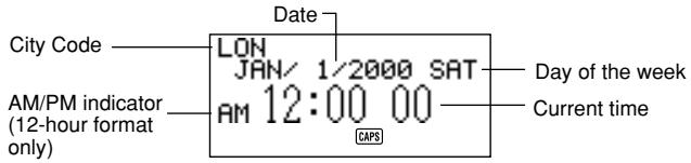 CASIO SF-4985ER - About Home Time displays... - 1