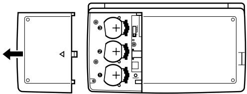 CASIO SF-4985ER - To replace the batteries - 1