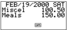 CASIO SF-4985ER - To change the amount type - 3