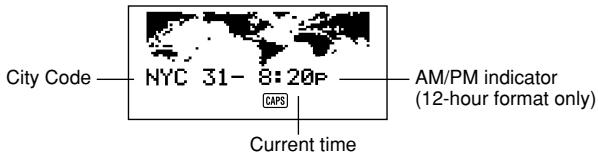 CASIO SF-4985ER - Using the World Time function - 1