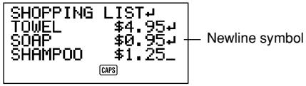 CASIO SF-4985ER - To input Memo Mode data - 2