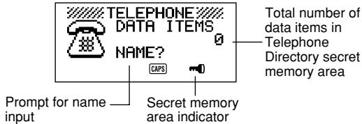 CASIO SF-4985ER - To create a secret memory area - 2