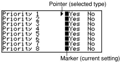 CASIO SF-5980 - To specify To Do Mode index display contents - 1