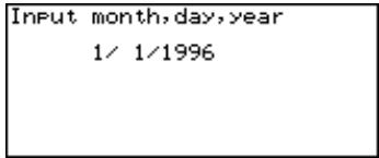 CASIO SF-5980 - To jump to a specific date - 1