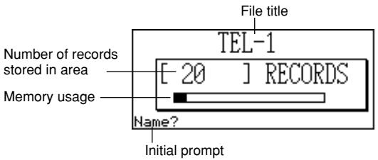 CASIO SF-5980 - To enter the Telephone Directory Mode - 1
