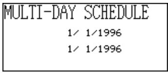 CASIO SF-5980 - To input multiple-day schedule data - 1