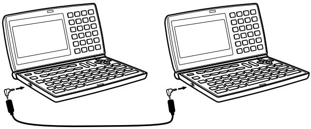 CASIO SF-5980 - To connect to another Digital Diary unit - 1